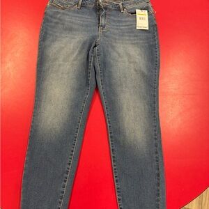 Nine West Blue cigarette mid rise Skinny Jeans with Stretch 14P NWT